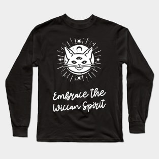 embrace the wiccan spirit Long Sleeve T-Shirt